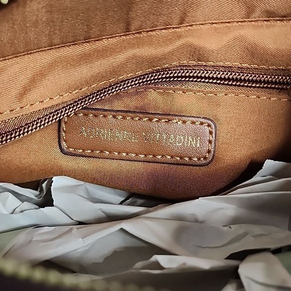 Adrienne Vittadini Women's Capri Collection Satchel Bag NC3 Natural/Bone OS - Picture 8 of 10